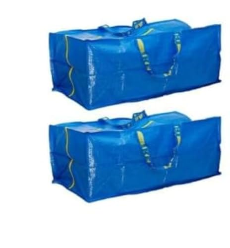 Ikea Frakta Storage Bag,Extra Large Blue (2 Pack) on sale