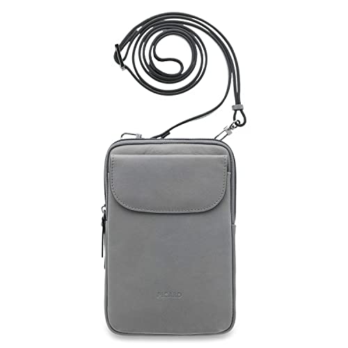 Picard Handytasche zum Umhängen Damen Noel | Handykette aus Leder mit 3 separaten Fächern gesichert durch Reißverschluss & Druckknopf | Elegant, Modern | Handy Umhängetasche im Sale
