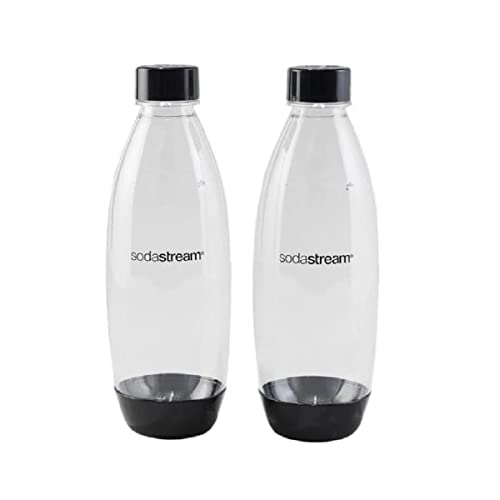 SodaStream Wasserflasche für kohlensäurehaltige Getränke, BPA-frei, spülmaschinenfest, kompatibel Spirit, One Touch, Terra, Art, Power&Source Sparkling Water Makers– Kunststoff , Schwarz, 1741221440 im Sale