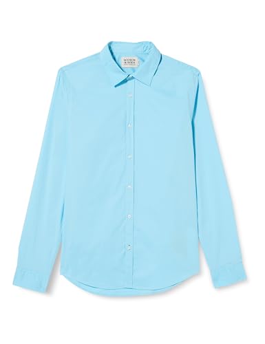 Scotch & Soda Herren Essential Poplin Shirt, Ocean Mist 4133, EU im Sale
