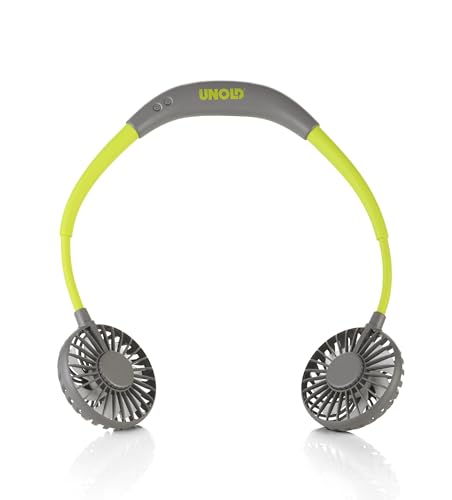 UNOLD 86699 Neck Fan Breezy Anthracite - Anthracite, neckband, 3-speed control, LED indicator light, LED lighting, hands-free operation, battery life up to 8 hours. On sale