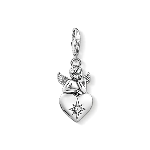 Thomas Sabo Charm-Anhänger Schutzengel mit Herz Silber 1735-643-14 im Sale