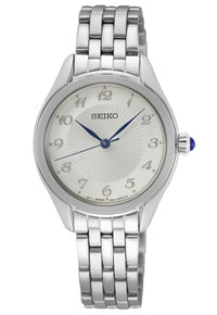 Thumbnail for Seiko Damen-Uhr Quarz Edelstahl mit Edelstahlband SUR379P1, Silber im Sale