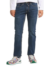 Thumbnail for Carlo Colucci 5-Pocket Jeans Enrico in Bluestone mit Stretch Bluestonebleached 38W32L im Sale