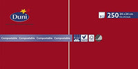 Thumbnail for Duni napkins, 3-ply, 24 cm, red, paper, 15 x 24 x 12 cm on sale