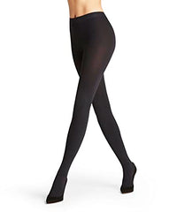 Thumbnail for FALKE Women's Tights Warm Deluxe 80 DEN W Ti opaque plain 1 pair, Black 3009, on sale