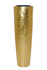 Thumbnail for VIVANNO Planter Flower Pot Floor Vase PILA Gold High Gloss (120 x 37) on Sale
