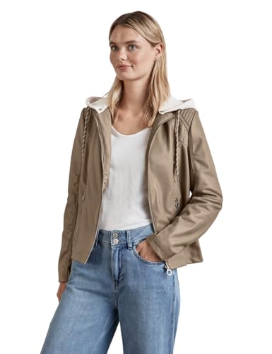 STREET ONE Damen A212302 Jacke in Leder-Optik, Rich Mocha, 38 im Sale