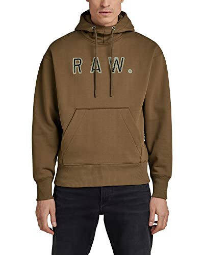 G-Star RAW Herren Vulcanic RAW Loose Hooded Sweatshirt, Braun (rain Drum D22231-A612-D307), im Sale