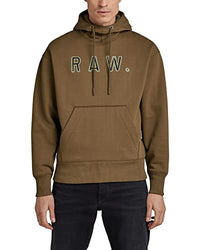 Thumbnail for G-Star RAW Herren Vulcanic RAW Loose Hooded Sweatshirt, Braun (rain Drum D22231-A612-D307), im Sale