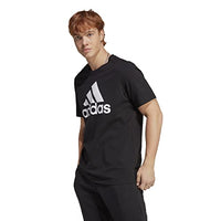 Thumbnail for adidas Herren Essentials Single Jersey Big Logo Tee, Black / White, im Sale