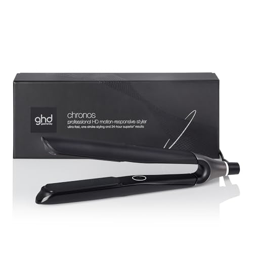 ghd Chronos Straightener &amp; Styler in Black – Most Advanced Smart Styler, 3x Faster Styling, More Shine, No Extreme Heat Damage – For All Hair Types on Sale