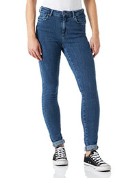 Thumbnail for ONLY Women's Onlpower Mid Push Up Sk Rea3223 Noos Jeans, Blue (Dark Blue Denim Dark Blue Denim), /34 on sale