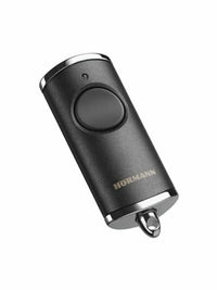 Thumbnail for Hörmann hand transmitter HSE1 868-BS (black chrome structure, with button function, with loop for key fob, BiSecur radio technology) 4511728 on sale