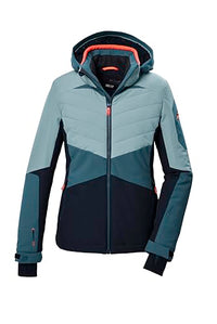 Thumbnail for killtec Damen Skijacke/Funktionsjacke mit abzippbarer Kapuze und Schneefang KSW 34 WMN SKI JCKT, hell stahlmint, 38, 41967-000 im Sale