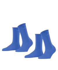 Thumbnail for ESPRIT Damen Socken Basic Pure Multipack W So Baumwolle einfarbig 2 Paar, Rosa Heartbraker 8756, 35-38 im Sale