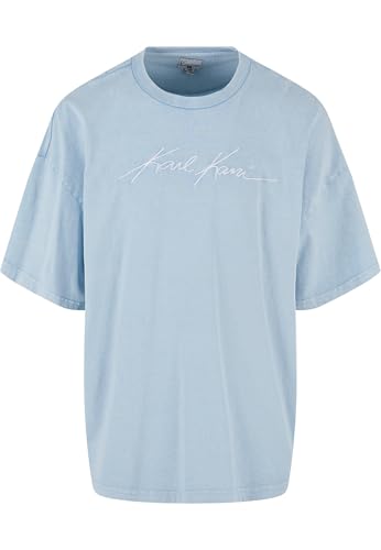 Karl Kani KM242-048-3 Autograph Washed Boxy Tee Light Blue im Sale