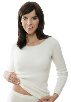 Medima Classic women's shirt 1/1 sleeve 100% Angora white - on sale