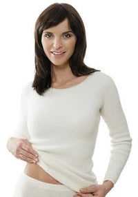 Thumbnail for Medima Classic women's shirt 1/1 sleeve 100% Angora white - on sale
