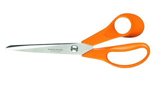 Fiskars Mehrzweckschere, Länge: 17 cm, Für Rechts- und Linkshänder, Rostfreie Stahl-Klinge/Kunststoff-Griffe, Orange, Classic, 1005150 im Sale