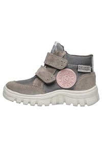 Thumbnail for Naturino GEMINAE LOW WP-Stiefel aus Veloursleder und Stoff-Grau, grau 29 im Sale