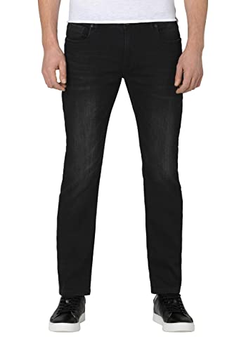 Timezone Herren Slim EduardoTZ Jeans, Black Black wash, 38/32 im Sale