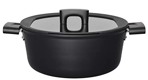 Fiskars Kasserolle mit Deckel, Ø 26 cm, Füllmenge: 5 Liter, Für alle Kochfelder geeignet, Aluminium/Kunststoff, Kratzfest, Antihaftbeschichtung, Hard Face, 1052228 im Sale