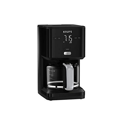 Krups Smart'n Light Kaffeemaschine mit Timer, Für 1,25 Liter Filterkaffee, Warmhaltefunktion, Automatische Abschaltung, Schwarz, KM600810 im Sale