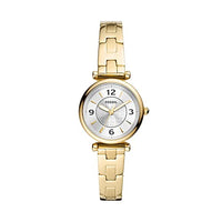 Thumbnail for Fossil Damenuhr Carlie, Quarzwerk, 28mm Gold Edelstahlgehäuse mit Edelstahlarmband, ES5203 im Sale