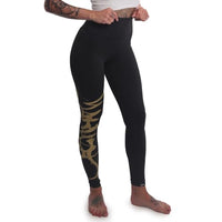 Thumbnail for Yakuza Damen Tag Train Leggings, Schwarz Rflx, im Sale
