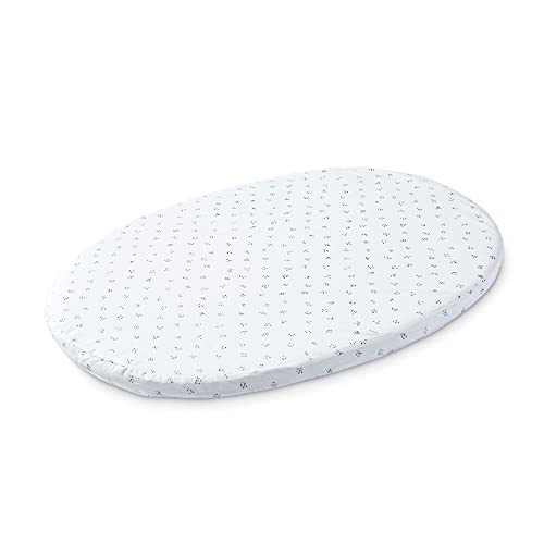 Stokke Sleepi Spannbetttuch Mini Pehr, Grau gepunktet im Sale