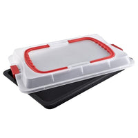 Thumbnail for Dr. Oetker Backblech mit Transporthaube Bake & Go – 3in1: Ofenblech zum Backen, Aufbewahren und Transportieren – Antihaft, 42x29x4 cm im Sale