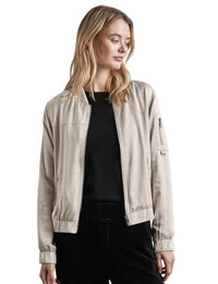Thumbnail for STREET ONE Damen A212259 Satin-Blouson, Smooth Sand beige, 40 im Sale