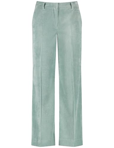 Gerry Weber Damen Cordhose mit weitem Bein unifarben reguläre Länge Hazy Mint 46 im Sale