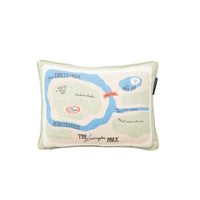 Thumbnail for LEXINGTON Map Recycled Cotton 40x30 Pillow, Multi Colored, 30x40 on sale