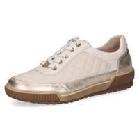 Thumbnail for CAPRICE women's flat leather sneakers with laces, white (Offwhite Comb), 38.5 EU on sale
