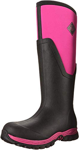 Muck Boots Damen Arctic Sport Ii Tall Gummistiefel, 39 EU, Pink (Black/pink) im Sale