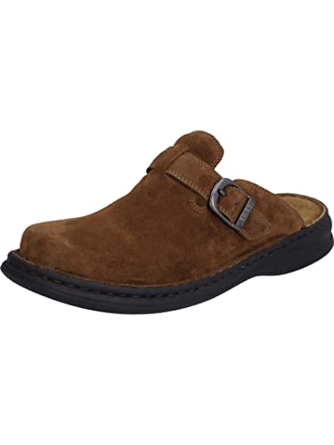 Josef Seibel Herren Clogs Madrid, Männer Slipper,Weite G (Normal),schluepfschuhe,Slip-ons,Backless Slipper,Mules,Braun (Castagne),41 EU im Sale