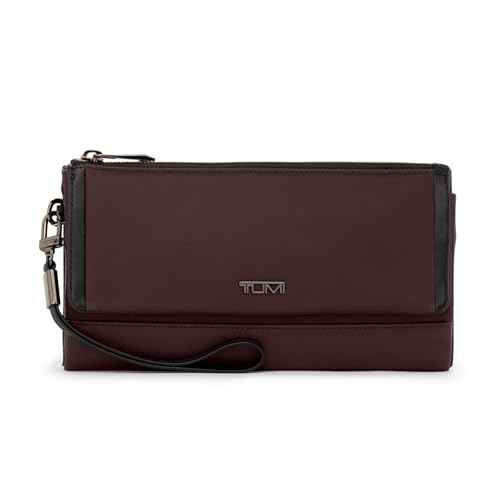 TUMI - Voyageur Damen Reisebrieftasche - Premium Damen Reisebrieftasche - Abnehmbarer Handgelenkriemen aus Leder - Halogen Blau, Deep Plum, Einheitsgröße, Handgelenk im Sale