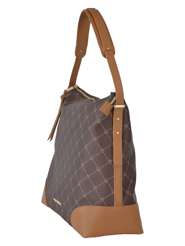 Carlo Colucci Schultertasche mit Logoprint Braun O im Sale
