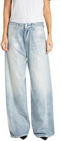 Thumbnail for Replay women's jeans Narja baggy fit, blue (Super Light Blue 011), 24W / 28 on sale