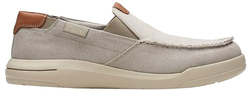 Clarks Herren Driftlite Step Flacher Slipper, Light Grey Combi, 44.5 EU im Sale