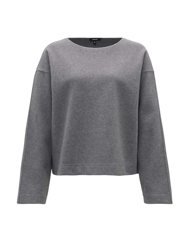 OPUS Damen Sweatshirt | Sweater GUDILA Loose mit ultraweichem Hand-Feel Easy Grey, 40 im Sale