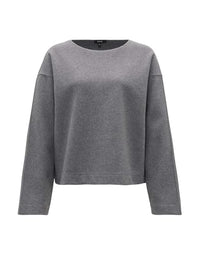 Thumbnail for OPUS Damen Sweatshirt | Sweater GUDILA Loose mit ultraweichem Hand-Feel Easy Grey, 40 im Sale