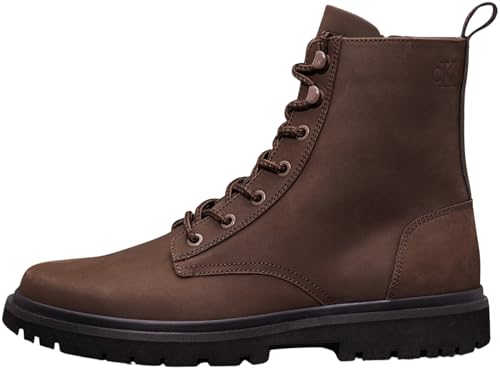 Calvin Klein Jeans Men's Eva Boot MID Laceup Rebellious YM0YM01071 Boots, Black (Slate Black/Black), 45.5 EU on sale
