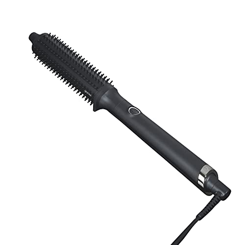 ghd Rise Hot Air Hairbrush – Professional volumizing blow-dry curling brush for drying hair for maximum hold with gentle, optimal styling temperature – Black