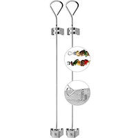 Thumbnail for WMF BBQ grill skewers stainless steel 2-piece, skewers 46 cm, shish kebab skewers with spacer clips, Cromargan stainless steel, fruit skewers on sale
