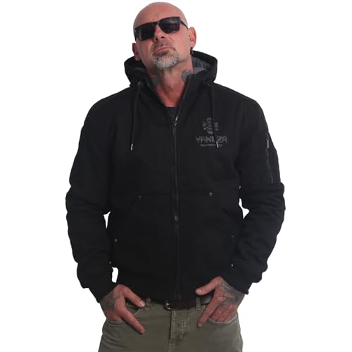 Yakuza Herren Ignorance Rookie Winterjacke, Schwarz, im Sale