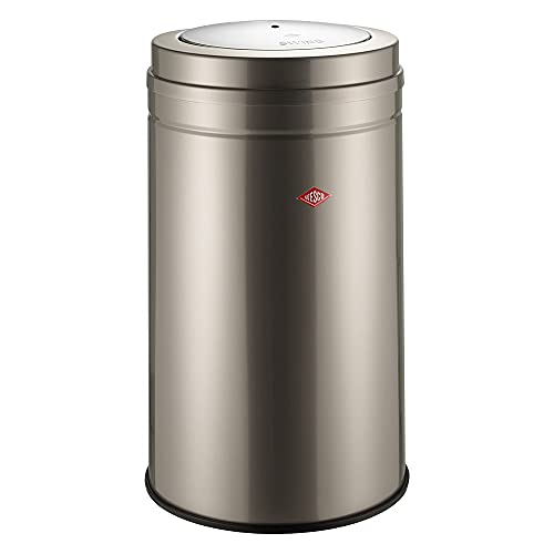 Wesco Mülleimer, Legierter Stahl, neusilber, 46 cm im Sale
