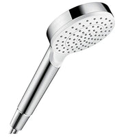 Thumbnail for hansgrohe wassersparender Duschkopf Crometta, Sparduschkopf 6l/min, Duschbrause, Weiß/Chrom im Sale